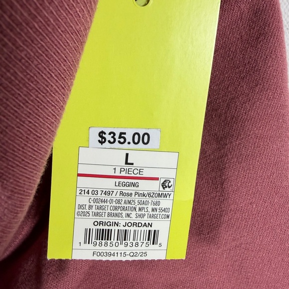 ALL IN MOTION NWT modal seamless high rise full length leggings -rose pink - Picture 14 of 16